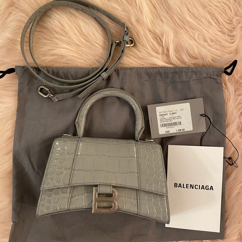 ❌SOLD❌ Balenciaga hourglass bag xs crocodile